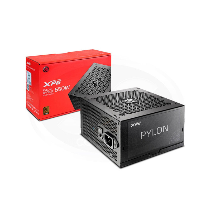 Adata XPG Pylon 650W 80 Plus Bronze Non-Modular Power Supply Adata XPG Pylon 650W 80 Plus Bronze Non-Modular Power Supply