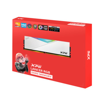 Adata XPG Lancer RGB 32GB (16GBX2) DDR5 5200MHz RAM- White