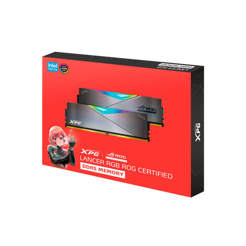 Adata XPG Lancer RGB ROG 32GB (16GBx2) 6600MHz CL32 DDR5 RAM Adata XPG Lancer RGB ROG 32GB (16GBx2) 6600MHz CL32 DDR5 RAM