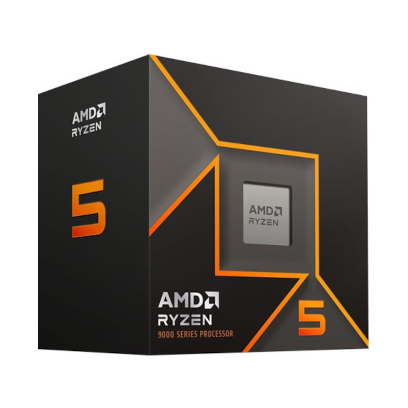 AMD Ryzen 5 9600 Processor with Radeon Graphics (6 Cores, 12 Threads, Max. Boost Clock Up To 5.2GHz, AM5 Socket and 38MB Cache)