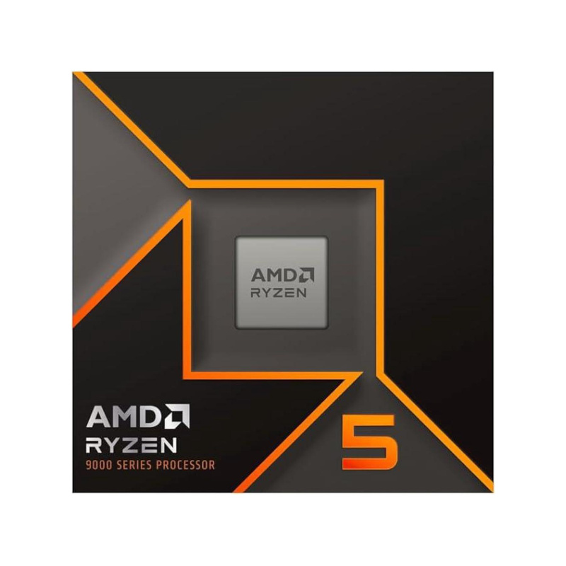 AMD Ryzen 5 9600X Processor with Radeon Graphics (6 Cores, 12 Threads, Max. Boost Clock Up To 5.4GHz, AM5 Socket and 38MB Cache)