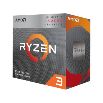 AMD Ryzen 3 3200G Processor with Radeon Vega 8 Graphics (4 Cores, 4 Threads, Max. Boost Clock Up To 4.0GHz, AM4 Socket and 6MB Cache)