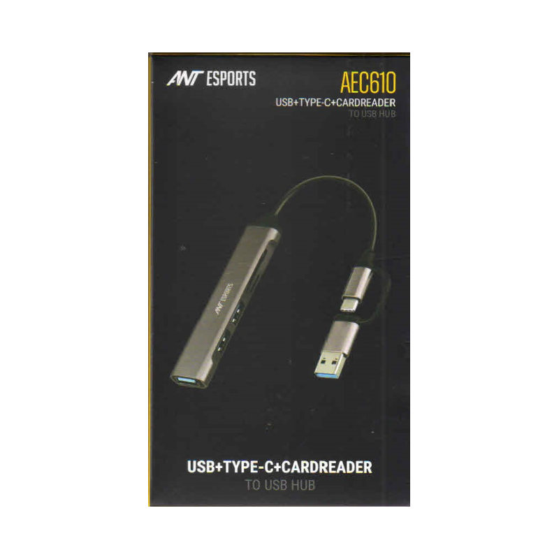 Ant Esports AEC610 USB+Type-C+CardReader to USB Hub