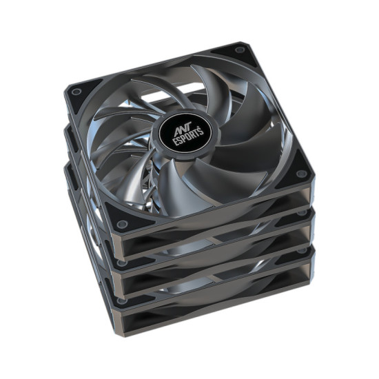Ant Esports Darkflow 120mm Case Fan (3-pack) - Black Ant Esports Darkflow 120mm Case Fan (3-pack) - Black