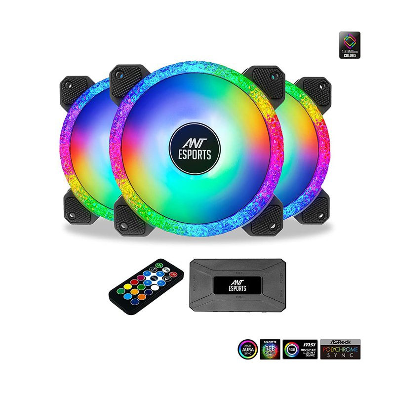 Ant Esports Royaleflow RF120 ARGB 120mm Case Fan (3-pack)