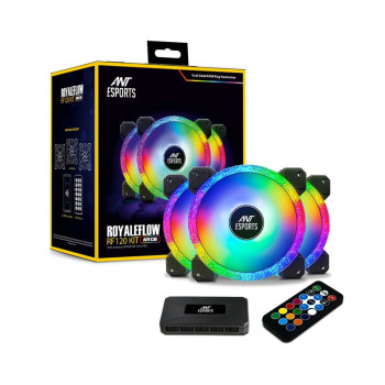 Ant Esports Royaleflow RF120 ARGB 120mm Case Fan (3-pack)