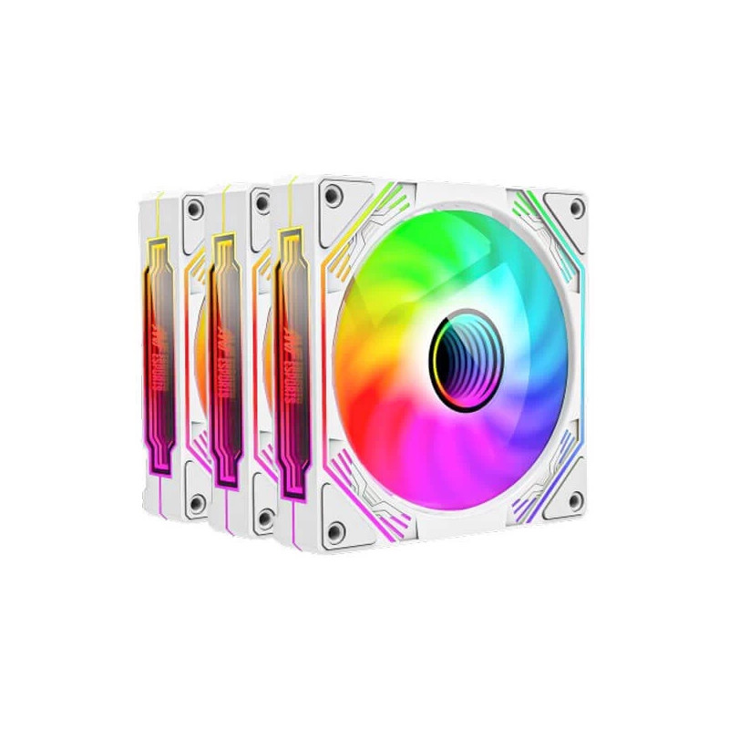 Ant Esports Sciflow ARGB 120mm Case Fan (Triple Pack) - White