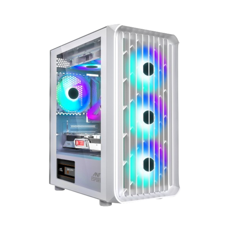 Ant Esports 205 Air ARGB Cabinet - White
