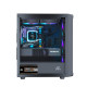 Ant Esports 205 Mini 6F Mid Tower Gaming Cabinet - Black