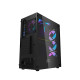 Ant Esports 220 Air Mid Tower ARGB Gaming Cabinet - Black