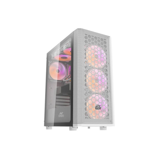 Ant Esports 250 Air Mid Tower ARGB Gaming Cabinet - White