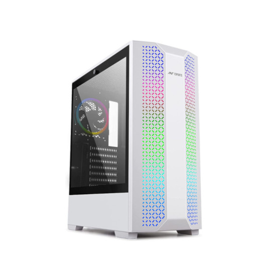 Ant Esports ICE-280TG White Mid Tower Gaming Cabinet