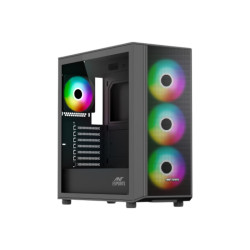 Ant Esports 411 Air ARGB (E-ATX) Mid Tower Gaming Cabinet - Black