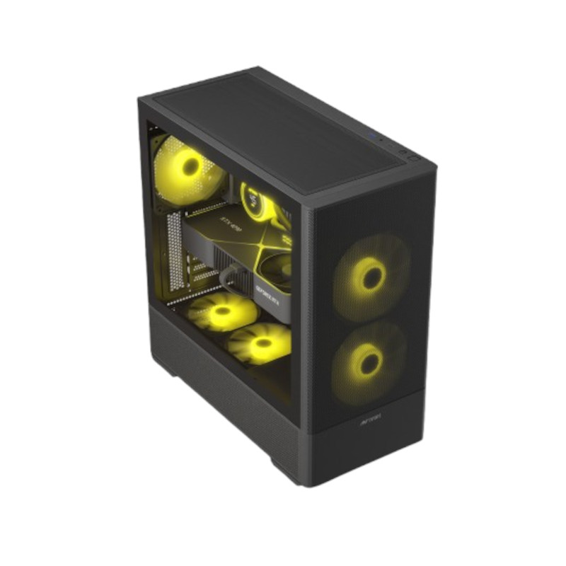Ant Esports 511 Air 5F Mid Tower Gaming Cabinet - Black
