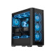Ant Esports AQUA 360 4F Mid Tower Gaming Cabinet - Black Ant Esports AQUA 360 4F Mid Tower Gaming Cabinet - Black