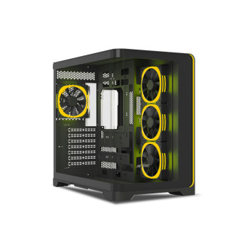 Ant Esports Crystal ARC Gaming Cabinet - Black