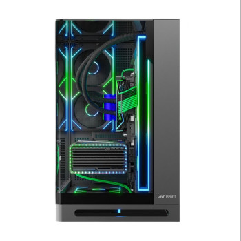 Ant Esports Crystal ARC Pro Gaming Cabinet - Black