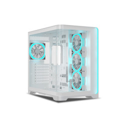 Ant Esports Crystal ARC Gaming Cabinet - White