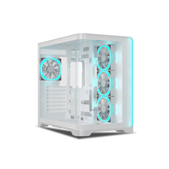 Ant Esports Crystal ARC Gaming Cabinet - White