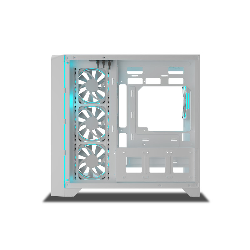 Ant Esports Crystal ARC Gaming Cabinet - White