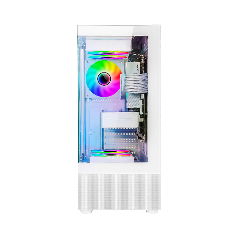 Ant Esports Crystal X2 ARGB Cabinet - White
