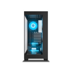 Ant Esports Crystal X7 ARGB Mid Tower Gaming Cabinet with Type-C - Black