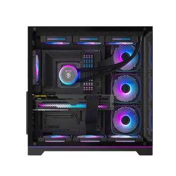 Ant Esports Crystal X7 Pro Max ARGB Mid Tower Gaming Cabinet with Type-C - Black