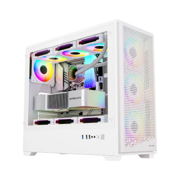 Ant Esports EVO 360 Lite Mid Tower Gaming Cabinet - White