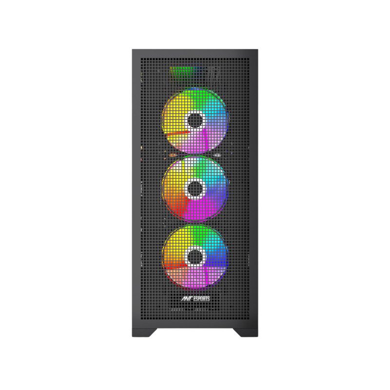 Ant Esports EVO 360 Mid Tower Gaming Cabinet - Black