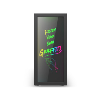 Ant Esports Graffiti (ATX) Mid Tower Gaming Cabinet - Black