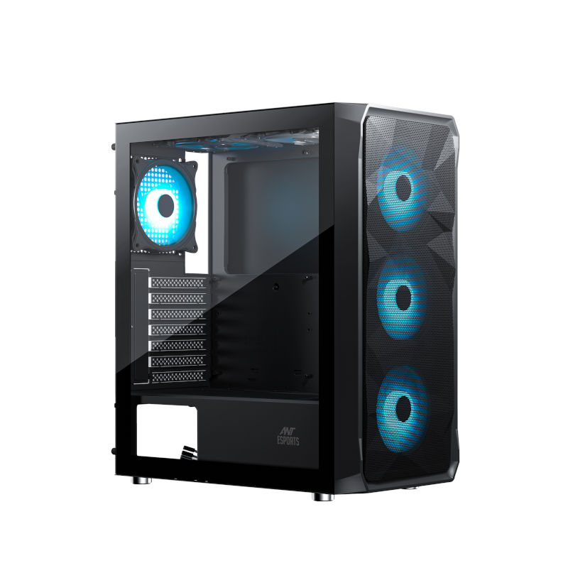 Ant Esports ICE-112 (ATX) Mid Tower Gaming Cabinet - Black