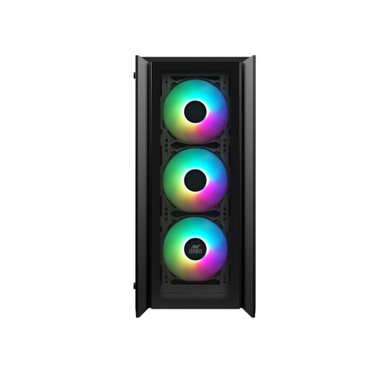 Ant Esports ICE-170TG Mid Tower Gaming Cabinet - Black