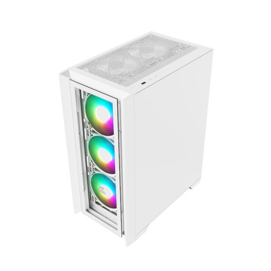Ant Esports ICE-170TG Mid Tower Gaming Cabinet - White