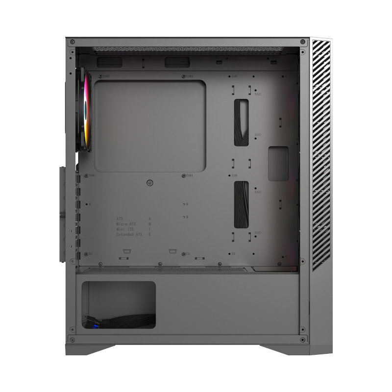 Ant Esports ICE 270G 6F Mid Tower Gaming Cabinet - Black