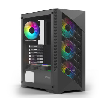 Ant Esports ICE 270M 6F Mid Tower Gaming Cabinet - Black