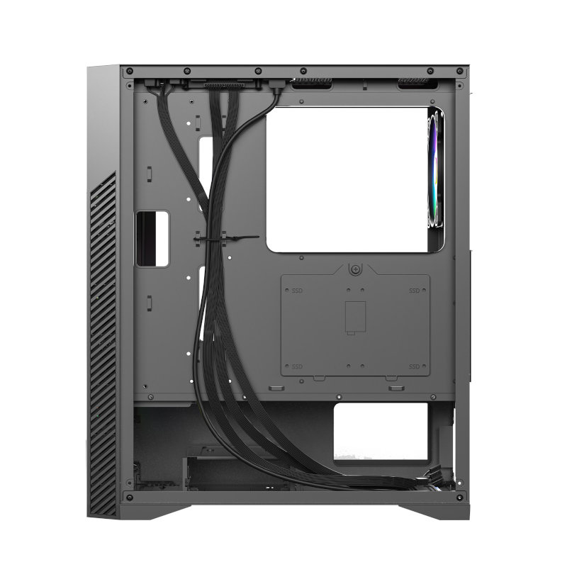 Ant Esports ICE 270M 6F Mid Tower Gaming Cabinet - Black