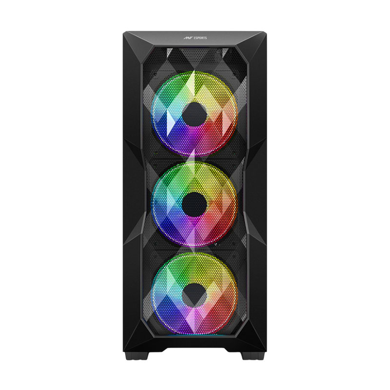 Ant Esports ICE-300 Mesh (ATX) Mid Tower Gaming Cabinet - Black