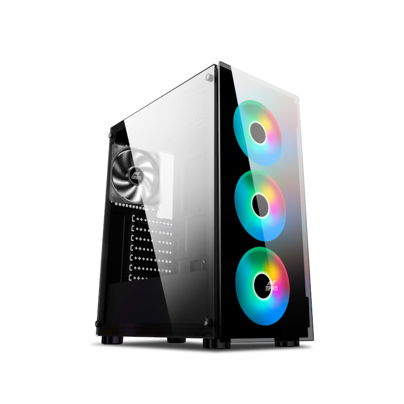 Ant Esports ICE-311GT (ATX) Mid Tower Gaming Cabinet - Black