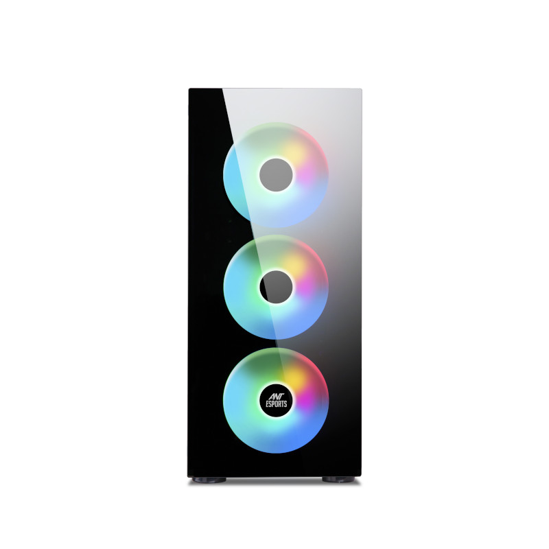 Ant Esports ICE-311GT (ATX) Mid Tower Gaming Cabinet - Black
