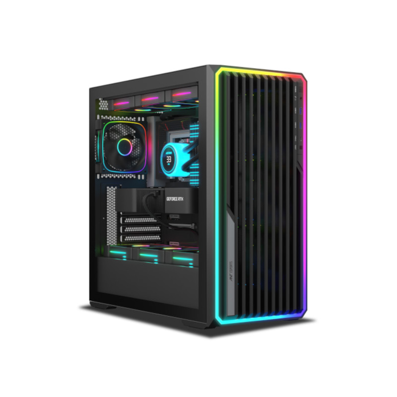 Ant Esports MeshX360 Mid Tower Gaming Cabinet - Black