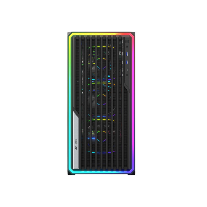 Ant Esports MeshX360 Mid Tower Gaming Cabinet - Black
