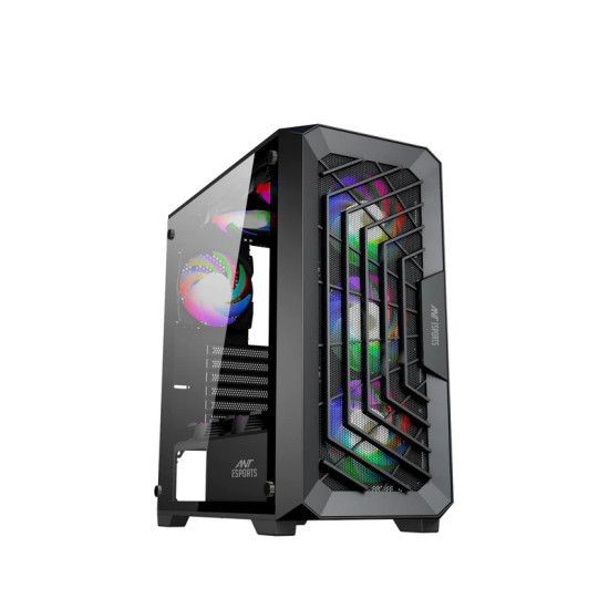 Ant Esports SX5 Mid Tower Gaming Cabinet - Black