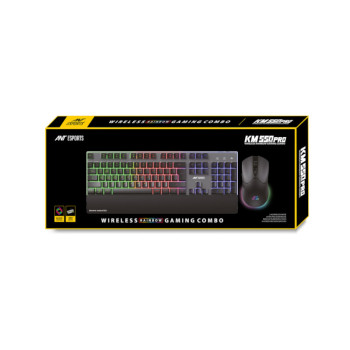 Ant Esports KM550 PRO Wireless Gaming Keyboard and Mouse Combo - Black