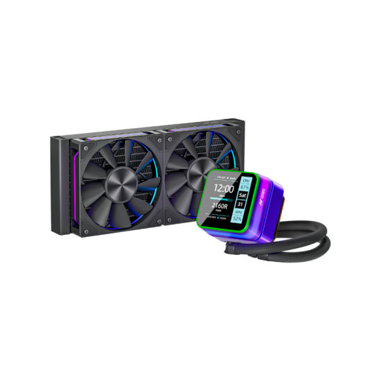 Ant Esports Glacius 240D ARGB AIO Liquid CPU Cooler - Black Ant Esports Glacius 240D ARGB AIO Liquid CPU Cooler - Black