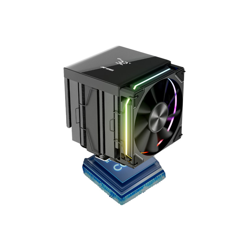 Ant Esports V8 Digital ARGB Air CPU Cooler - Black