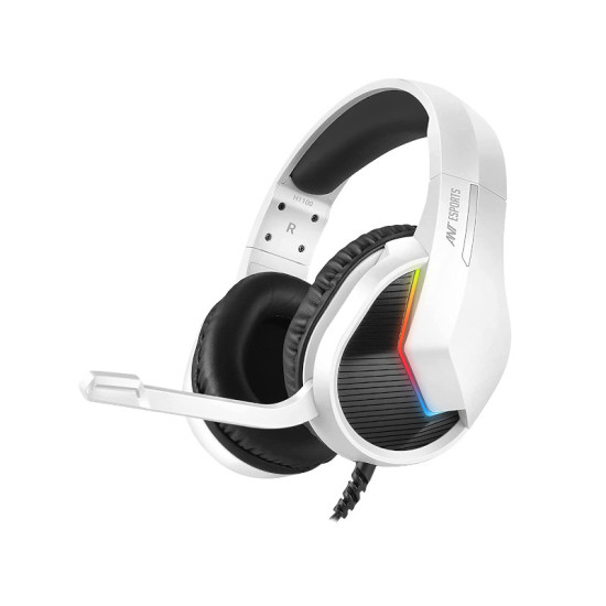 Ant Esports H1100 Pro RGB White Wired Over-Ear Gaming Headset