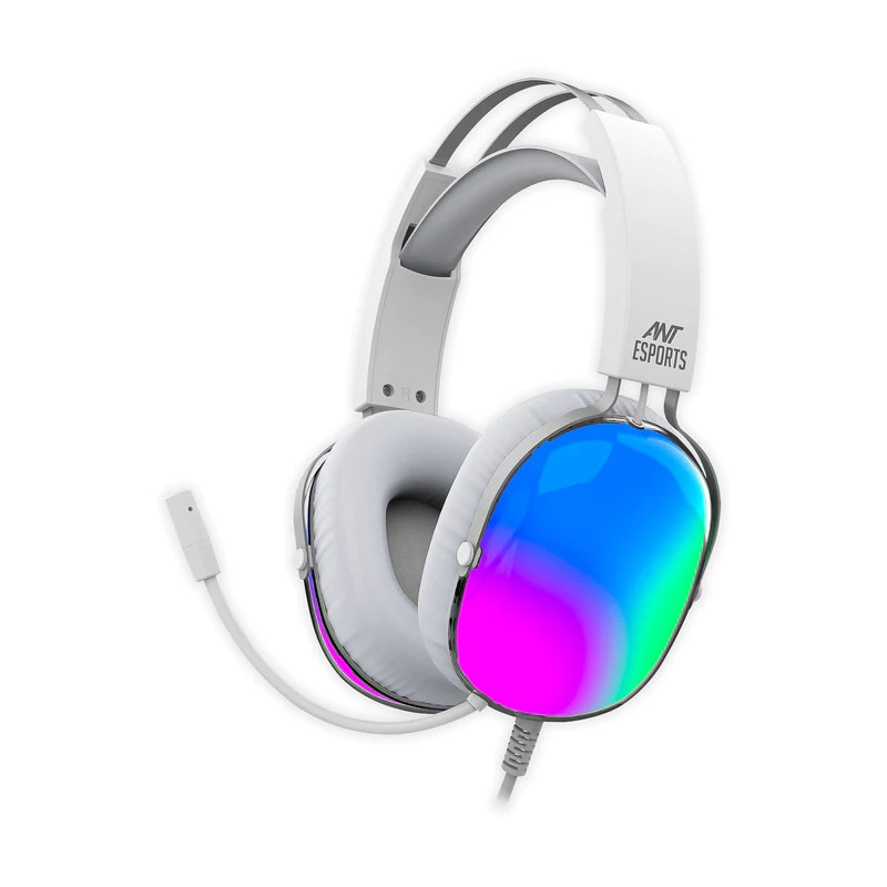 Ant Esports H1150 Pro Auto RGB Wired Gaming Headset - White