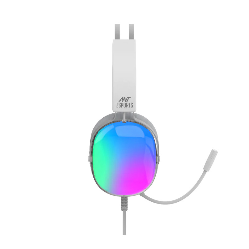 Ant Esports H1150 Pro Auto RGB Wired Gaming Headset - White
