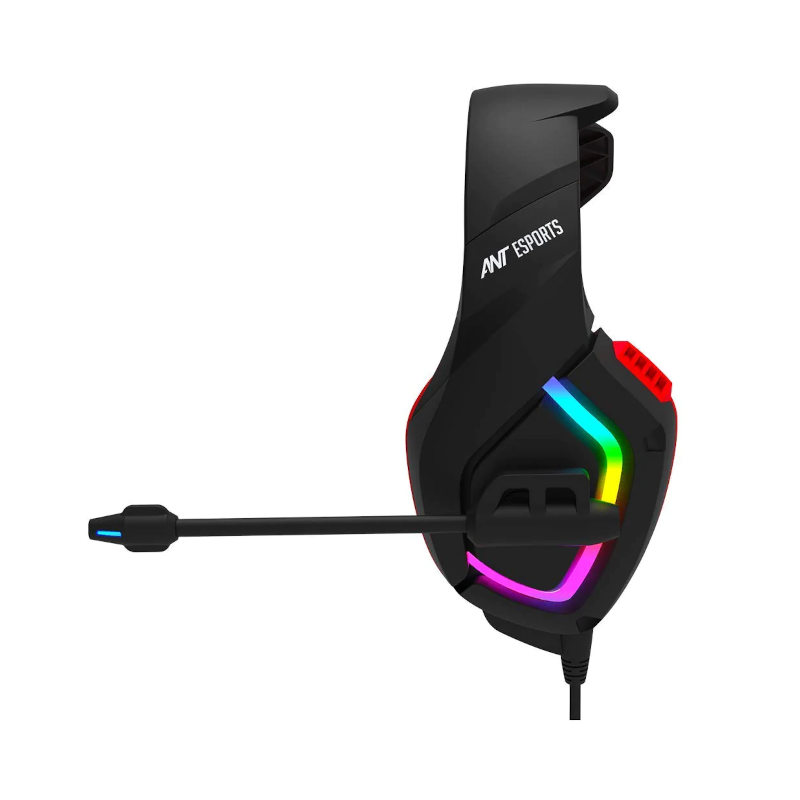 Ant Esports H530 Pro LED Wired Gaming Headset - Black-Red Ant Esports H530 Pro LED Wired Gaming Headset - Black-Red