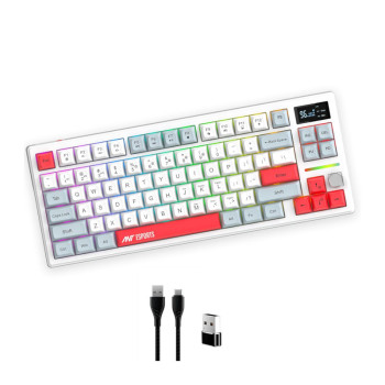 Ant Esports Apex 200 Wireless ARGB Keyboard - White